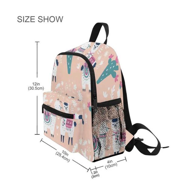 Rucksäcke ALAZA 3PCS/SET Childrens School Kids School Taschen 3-8 Jahre alte Cartoon Tierdesign Teenager Buch-Bags Set-Taschen Umhängetasche