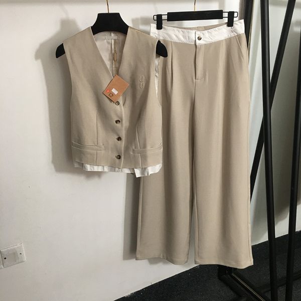 Donne eleganti tute da pista V git -collo pantaloni lettere jacquard cardigan giacca pantaloni classici a due pezzi di tuta