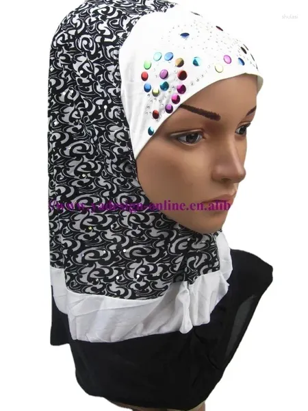 Roupas étnicas Hijab atacado belo lenço islâmico Captura de limpeza de limpeza de cabeça muçulmana para mulheres