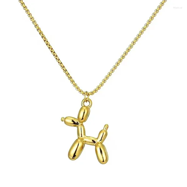 Подвесные ожерелья Золотые украшения из нержавеющей стали Симпатичное колье для животных набор с воротником для домашнего ожерелья для женского подарка