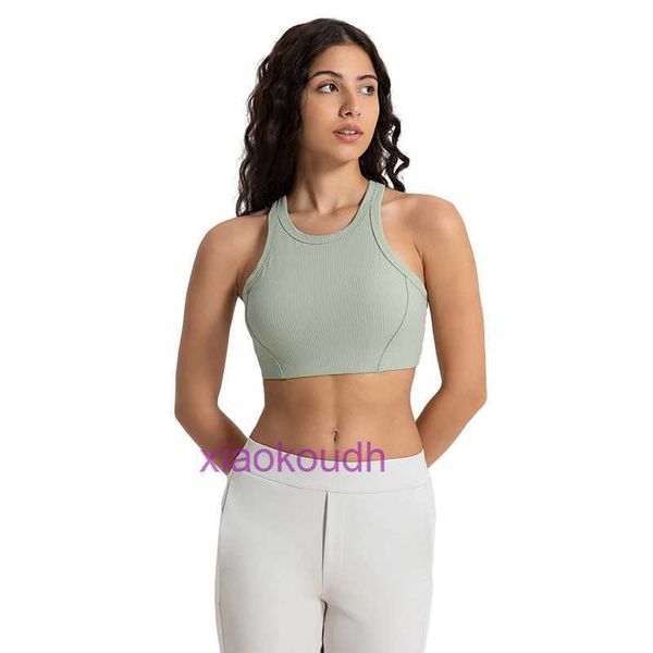 Designer tops sexy lul women yoga biancheria intima Nuova scollatura in alto rotonda bellissima schiena nuda Yoga Vestlul Womens Shocksorbing Absorbing Fitness e Sports