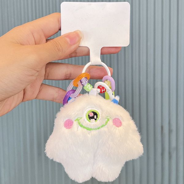 Neues One Eyed Monster Plush Keychain Puppenbuchbag Anhänger süßer Cartoon Schlüsselbundgeschenk