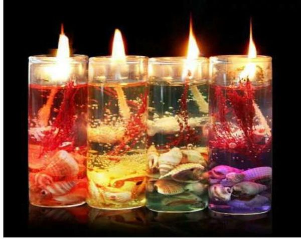 Art ocean jelly candele matrimoni Valentine039s giorno romantico profumato aromaterapia decorazione candele senza fumo110574