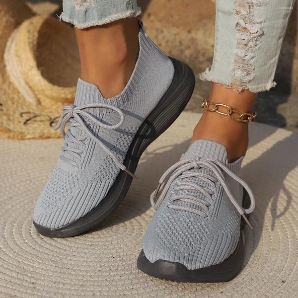 Casual Shoes Spring 2024 Kollektion |Luftig und bequem -Knit für Frauen Leicht vielseitig weich atmungsaktiv