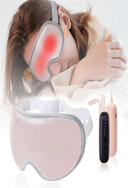 3D beheizte Augenmaske Elektrische tragbare Massagegeräte -Blindband USB Schlafen Trocken