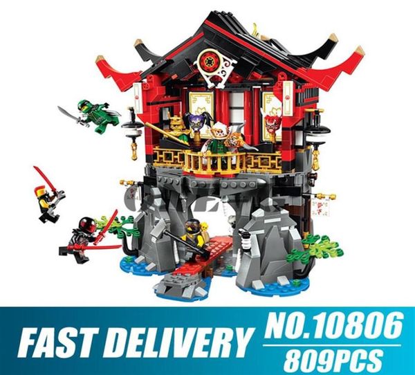 Blocos de construção 10806 809pcs Ninjago Series 70643 Bricks Temple of Ressurrection Inclui Figuras Toys para LJ200930230E223U1863557