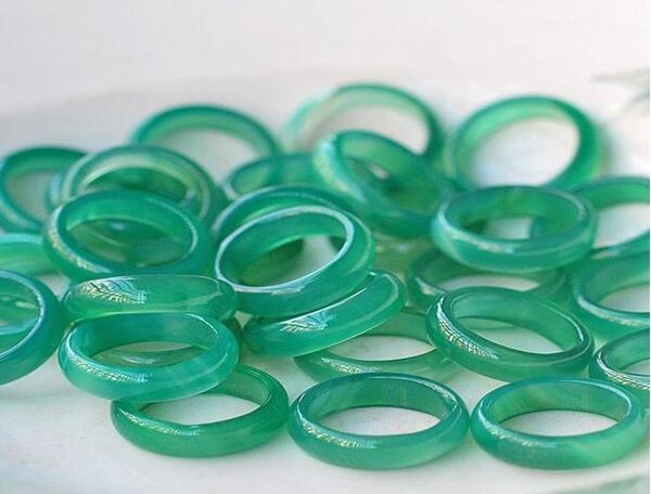 100 Jade naturale naturale in Myanmar Mix Dimensione Ring A1012341658487