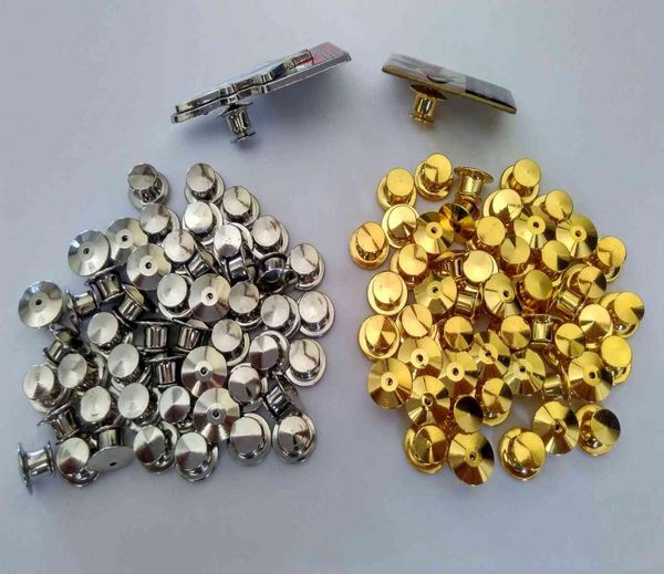 Goldsilver per il club di polizia militare Gioielli Hatbrass Backing Blocking Pin Keepers Backs Savers Thopent Locks Nessun strumento richiesto Clutc9365822