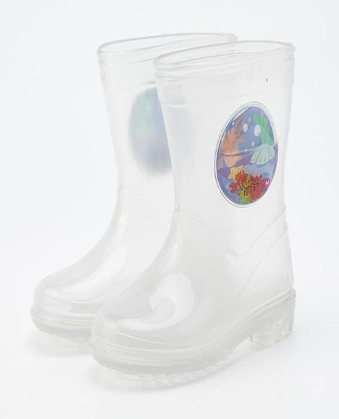 Crianças meninos meninos botas de chuva crianças filhos transparentes ppof de desenho animado slow shoes de chuva estudante criança infantil sapatos de bebê tamanho 233099996210