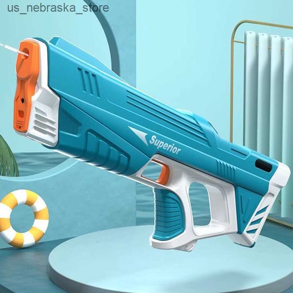 Sand Play Water Water Fun Gun giocattoli Full Electric Continuo Continuo Summer Kids Toy High-Pressure Assorbimento completamente automatico 230807 Q240408