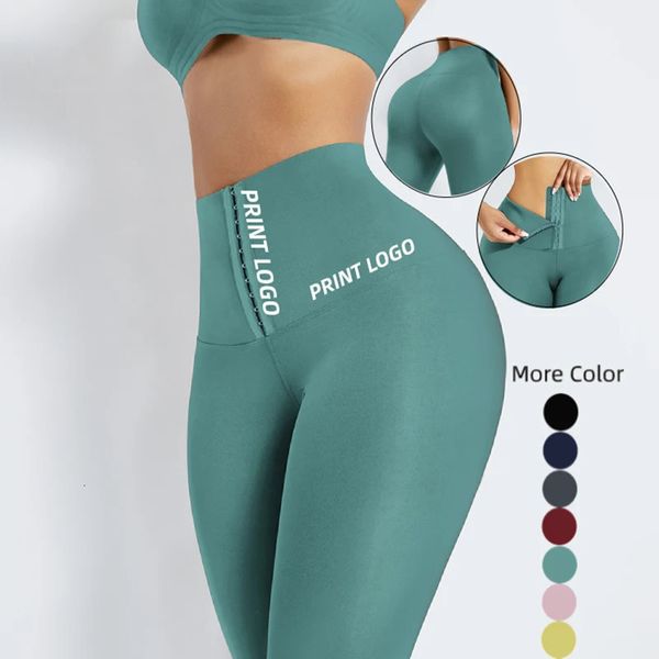 Womens High Shapers Shapers Trainer Corset Fitness Yoga Leggings for Women Gym Sports Use calças de ioga personalizadas 240508