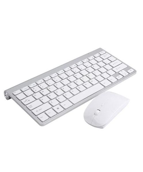 Slim wireless tastiera wireless e mouse Mini muto silenzioso mouse e tastiera Fashion Simple Style256O8857300