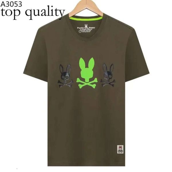 Novo coelho psicológico de verão camiseta casual masculino squeleleton rabbit novo design Multi Style Men Shirt Fashion Designer Tshirt Coupl 485