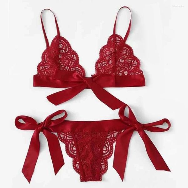 Bras define lingerie sexy lingerie feminina resumos de 2 PCs/Set Lace Tops de calcinha de roupas íntimas femininas exóticas femininas