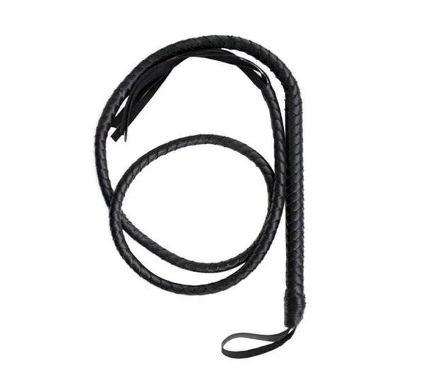 Crafts Black Bull Whip da 65 piedi Cucca in pelle in pelle Custom Bully Bully and Bolster Construction 2204114175676