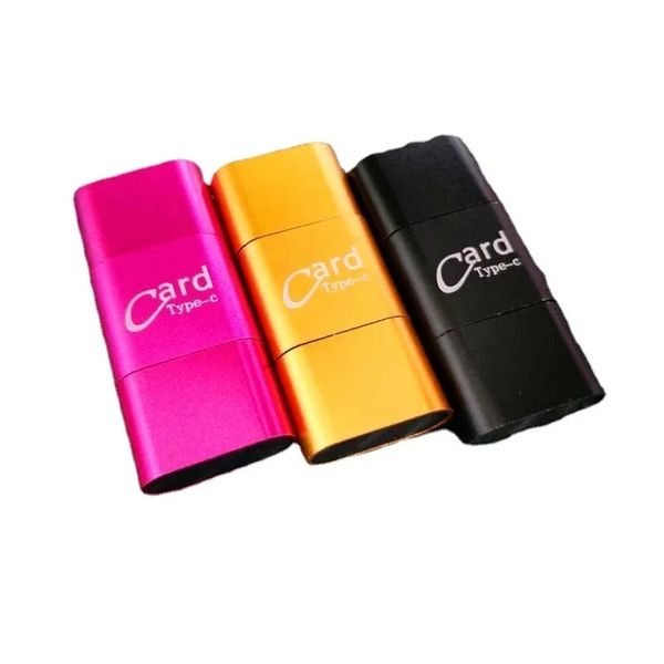 3in1 Card Reader Universal 3 In1 OTG Tipo-C Leitor de cartão USB 3.0 a 2 slot tf sd para telefones PC Light