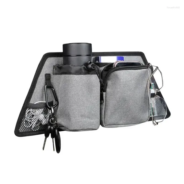 Bolsa de armazenamento Bolsa lateral para Walker Universal Arm Rest Pouch Organizador à prova d'água Rollator portátil Rollator Carry com vários bolsos