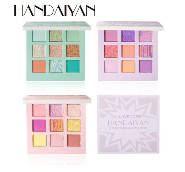 Handaiyan Eyes Eyeshadow Pallete 9 Color Shimmer Pigmented Shadow Shadow Maquillage Matte Eye Shadow Powder Beauty4980860