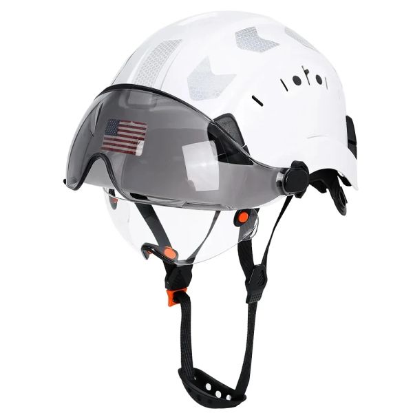 Строительный шлем с шлемом с козыреем встроенными защитными защитными наклейками ABS HAT HAT HAT HAT ANSI Промышленные работы CE CE CAP CAP