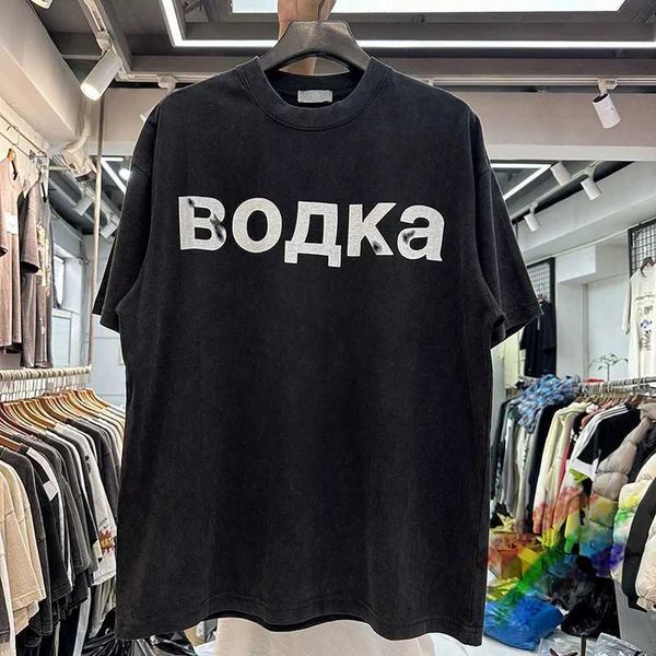 T-shirt maschile lavate con vodka russa da stampa russa da donna da donna top t-shirt ts ts t240508