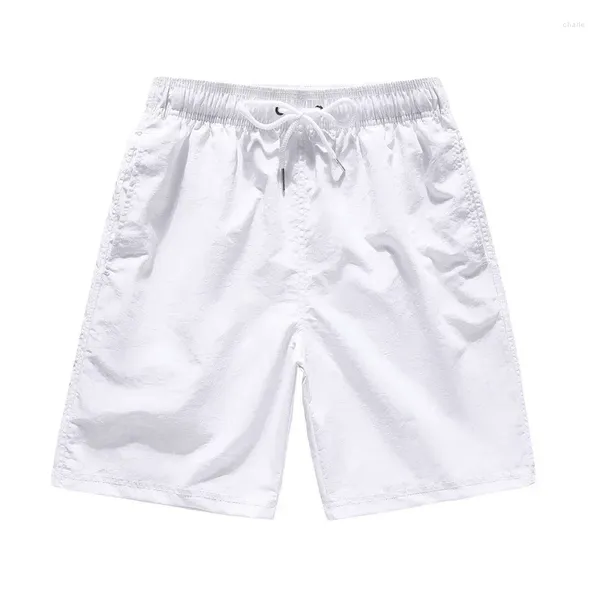 Pantaloncini da uomo per uomini pantaloni estivi freschi di colore solido secco veloce cinque minuti nuoto casual nuoto sudore all'aperto assorbente