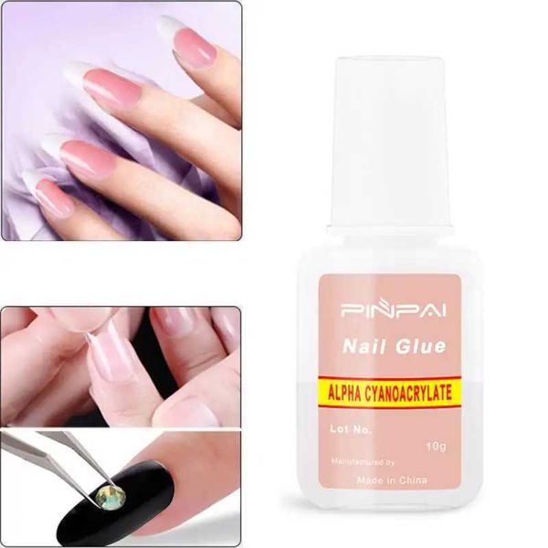 Gel unghie 10G GUE unghie con la testa a pennello può essere utilizzata in modo naturale e facilmente strumenti Art Beauty False Eyash Adesivo TSLM1 Q240507