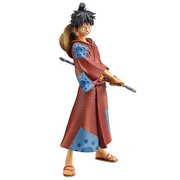 Figuras de brinquedo de ação 18 cm de uma peça de anime figura luffy nami nami figura terras de brinquedos wano para crianças de presente de presente ornamentos t240506