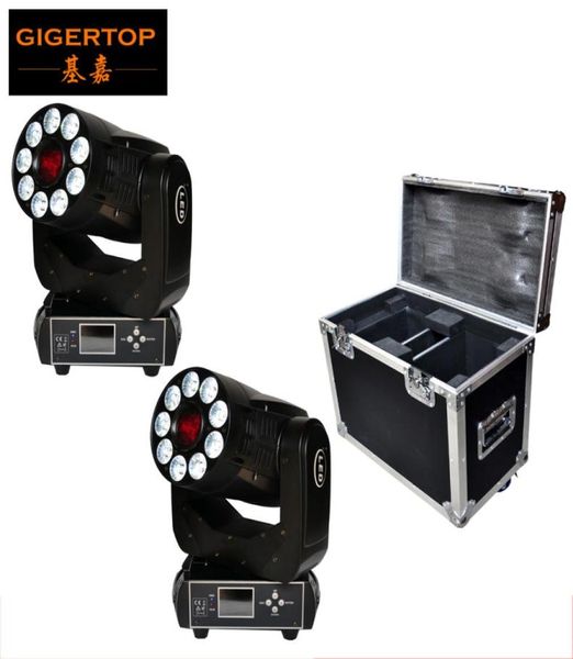 2in1 pacchetto roadcase a led mobile a testa di lavaggio della luce Funzione rotazione ruota rotana gobo 3 facet prisma focus lineare elettronico 57771362