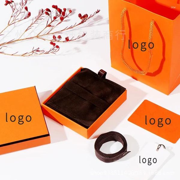 Schmucktuch verkaufen neueste Mode Original Display-Box Geschenk H-S Armband Hülle Perlen Halskette Anhänger