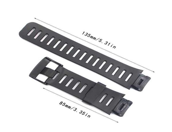 1SET Soft Rubber Watch Band Metal Buckle Besster для запястья для Suunto Xlander Smart Watch Комплект Accessories H09153369652