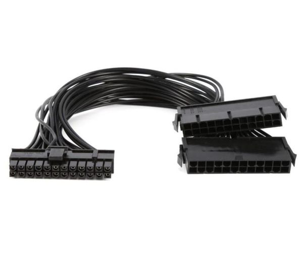10pcs ATX -Netzteil 30 cm Adapterkabelanschluss für den Bergbau 24 Pin 204Pin Dual PSU -Unterstützung Whole8800313