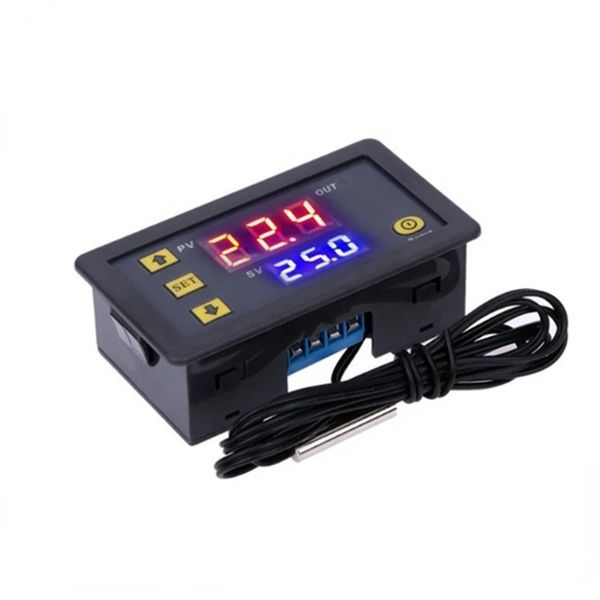 Novo controlador de temperatura digital W3230 Mini 12V 24V 220V Termostato Regulador de aquecimento Controle de resfriamento Termoregulador com sensor