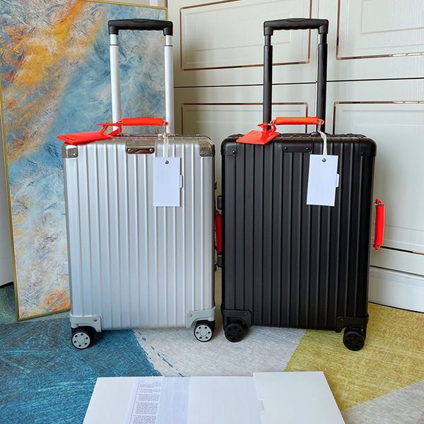 Designer classico Designer bagagli in alluminio in lega di imbarco in lega 20/26/30 pollici di grande capacità di viaggio per carrello di viaggio valigie per leisure