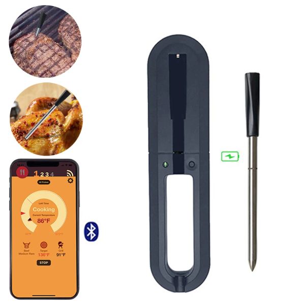 Грильки кухня беспроводной мясной стейк термометр для духовки гриль барбекю курильщики rotisserie кухня Smart Digital Bluetooth Барбек