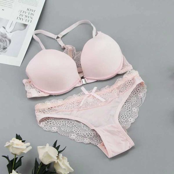 Frauen thermische Unterwäsche Neue Mode Bralette sexy Unterwäsche nahtlos nach oben nach oben Push BH Set vorne geschlossene Süßigkeiten Farbe Unterwäsche Damen kleiner Größe Bral2405