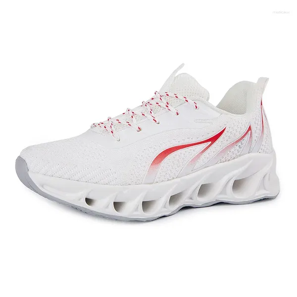 Scarpe casual da uomo sneaker traspiranti sport che camminava in tessuto in tessuto che corre ultraleggero di grandi dimensioni