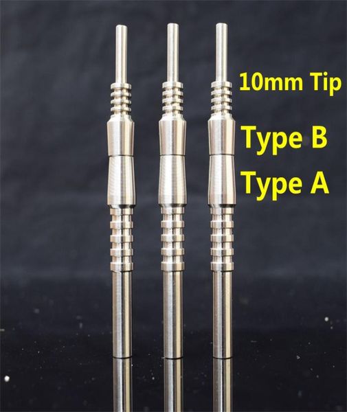 Cupular 10mm Titanium punta collettore punta in titanio unghie maschio micro nc kit invertito unghie Ti TIPS1805706