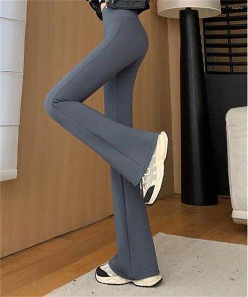 Pantaloni da donna primaverili primaverili sfarzosi a vita alta in alto solido sexy sexy streetwear elastico leggings magri