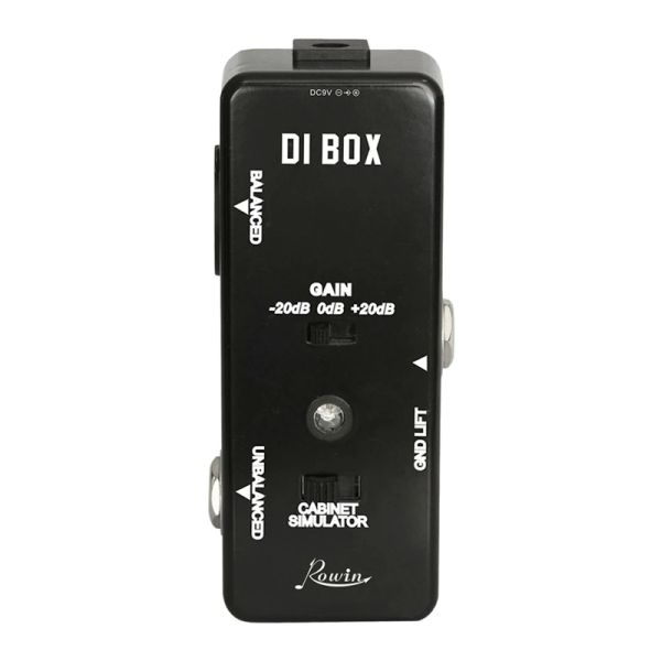 Accessori Rowin Di Box Lef331 Microdi con cabina sim e guadagnare pedale dell'effetto chitarra vero bypass