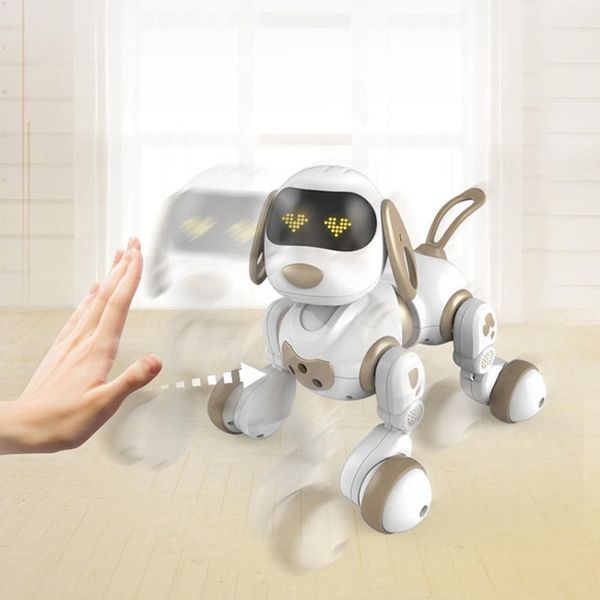 Modelo Toys Intelligent Robot Animal Interactive Talk Walk Remote Puppy Puppy Electronic Toy Dog Presente Crianças para Controle 2092685 GBQs