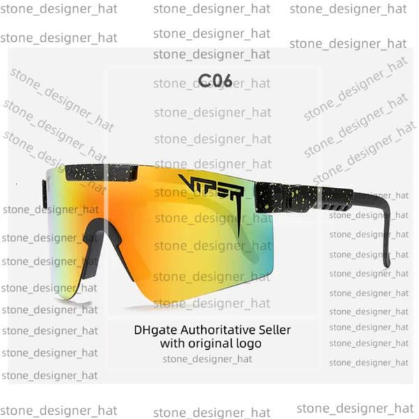 Vipers Sport Eyewear Cycling UV400 Outdoor -Gläser Doppelbein Fahrradfahrrad Sonnenbrille Weitansicht MTB -Brille UV400 mit Gehäuse 6015