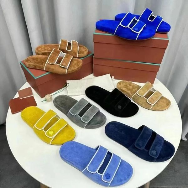 Italien LP Außenhandel Summer Beach Schuhe Designer High -End -Sandalen und Hausschuhe für Herren Freizeit offene Zi -Hausschuhe Männer echte Leder atmungsbezogene Innenschuhe