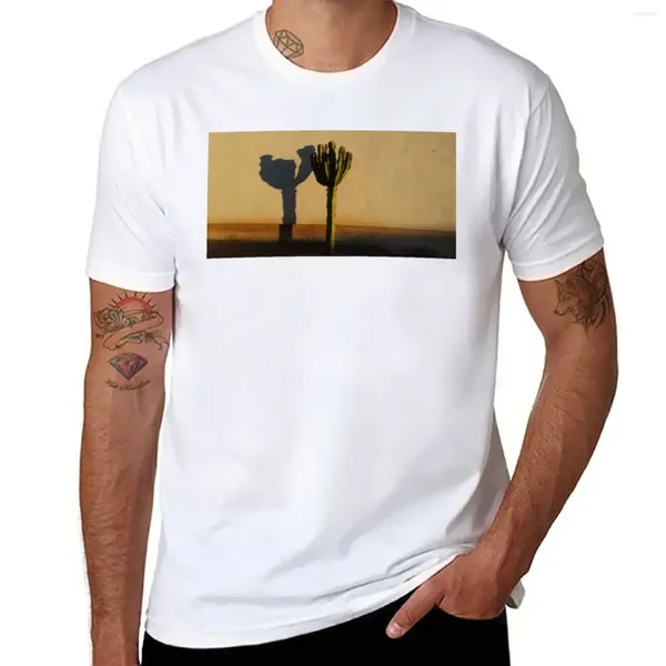 Мужская футболка Polos Cactus Shadow Vintage Boys Animal Print милая одежда хиппи мужская футболка