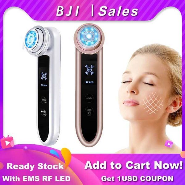 Instrumento de beleza em casa EMS Massageador de massageador RF REPARO DE VIBRAÇÃO ANTII-ENGENDENTE ATILAGEM BEENDE LED Photon Meso LIFT Q240507