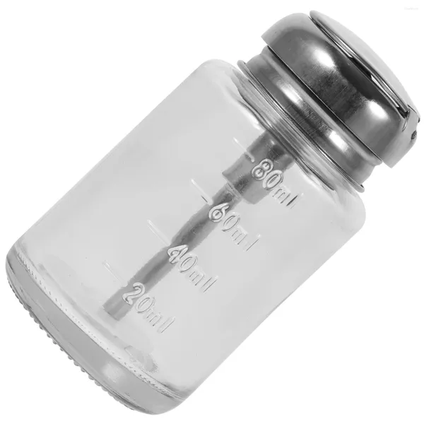 Nagelgel Druckglasflasche tragbare leere Flaschen Wasserspender Entferner Behälter Maniküre Presse Flüssigkeitspendierer unten Politur