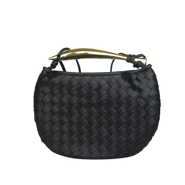 I negozi hanno l'85% di sconto su una piccola borsa intrecciata a mano per donne con texture versatili casual borsetta spallajwe9