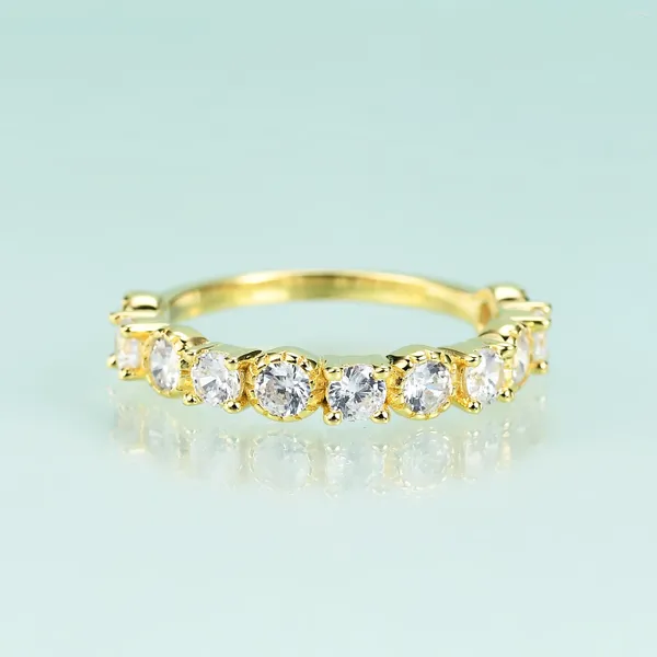 Cluster -Ringe Gems Beauty Lab Diamonds Blasenring 925 Silber für Frauen Kubikzirkonia passendes Hochzeitsband Engagement Geschenk