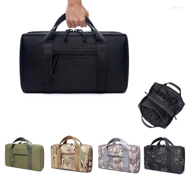 Duffel Bags Universal Concealed Handfeuerwaffe Aufbewahrung uactical Pistol Gun Case für 17 Beretta Magazine Beutel Jagd Accessoires 227y