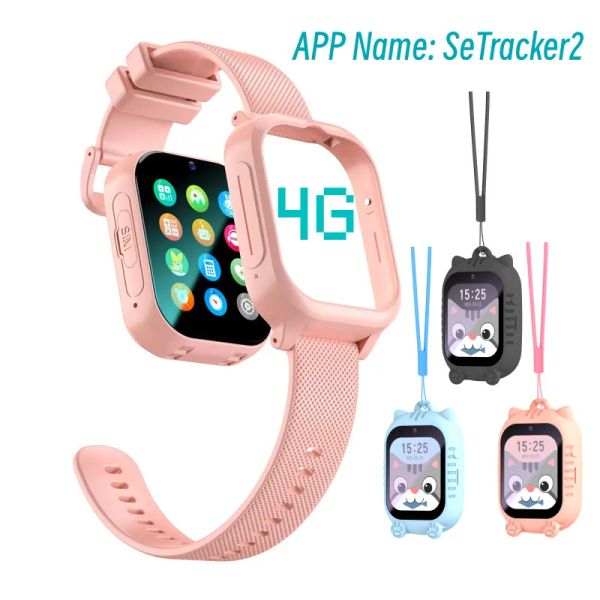 Uhren 2024 Neues Telefon Watch Sim Card 4G Smart Watch Boy Girl Foto WiFi Positioning Child Watch HD Videoanruf SOS Tracker Geburtstagsgeschenk