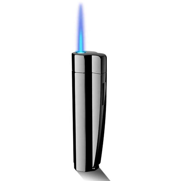 Großhandel einstellbare Flamme nachfüllbarer Windproof -Einzelstrahl -Torch Elektreliger Butan Fackel Zigarette leichter zum Rauchen